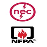 nfpa and nec logo - Interstate Electric and Solar