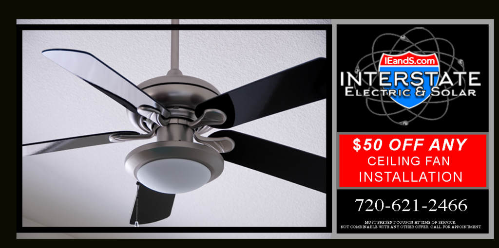 $50 off any ceiling fan installation