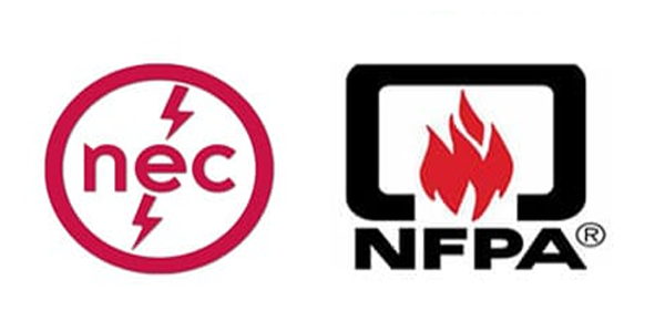 NEC and NFPA logos