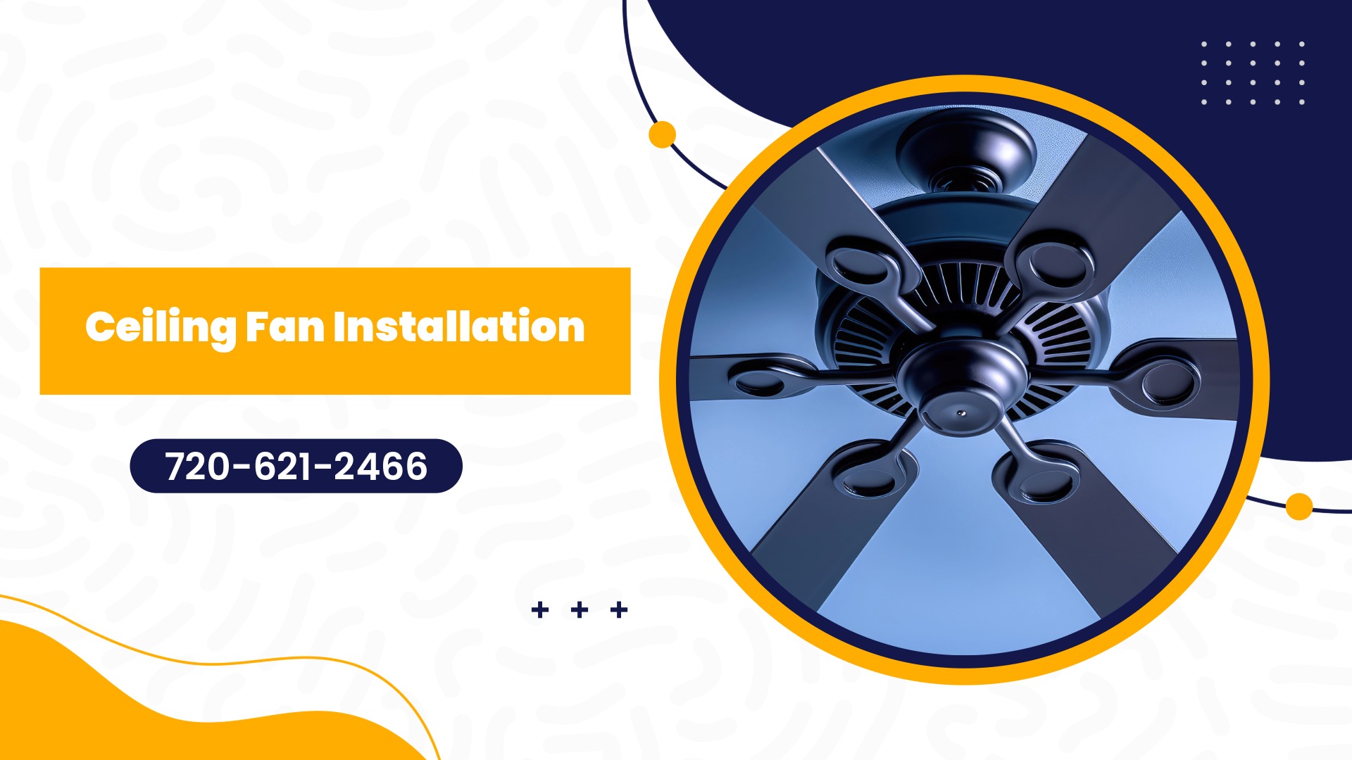 Ceiling fan installation